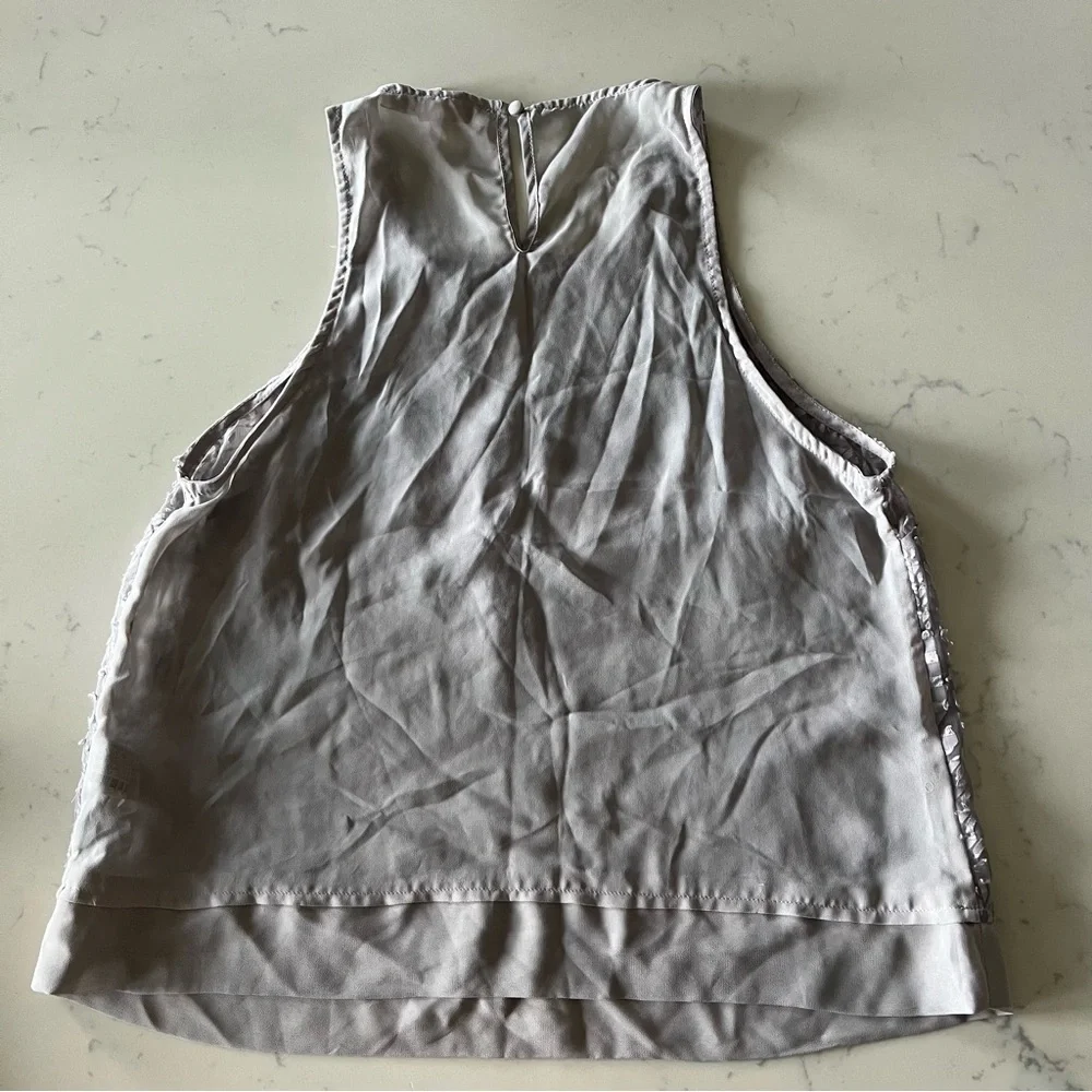 Forever 21 Gray Patterned Women's Top Size S - Picture 3 of 10